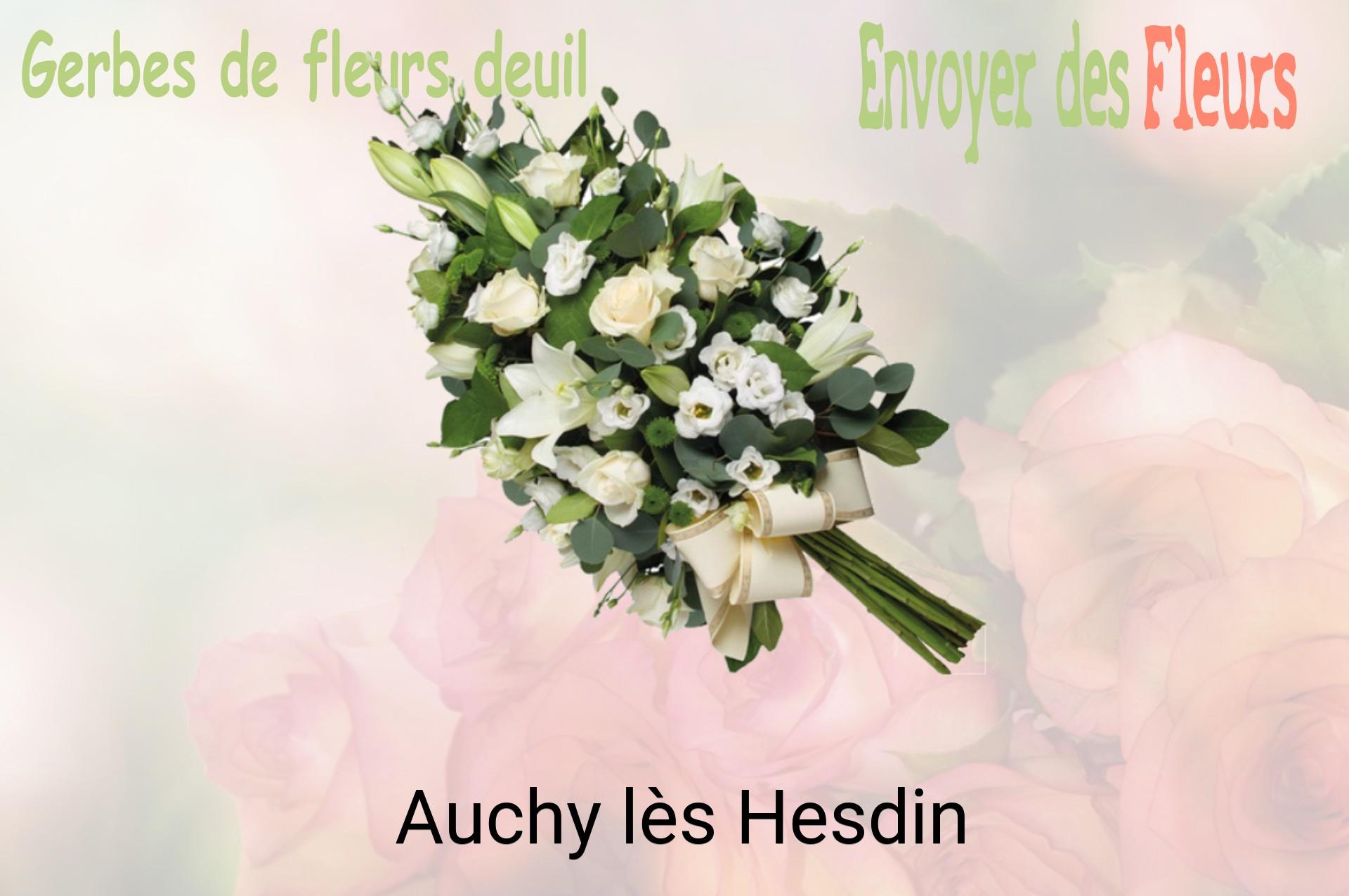 Gerbe de fleurs de deuil livrée à Auchy-lès-Hesdin